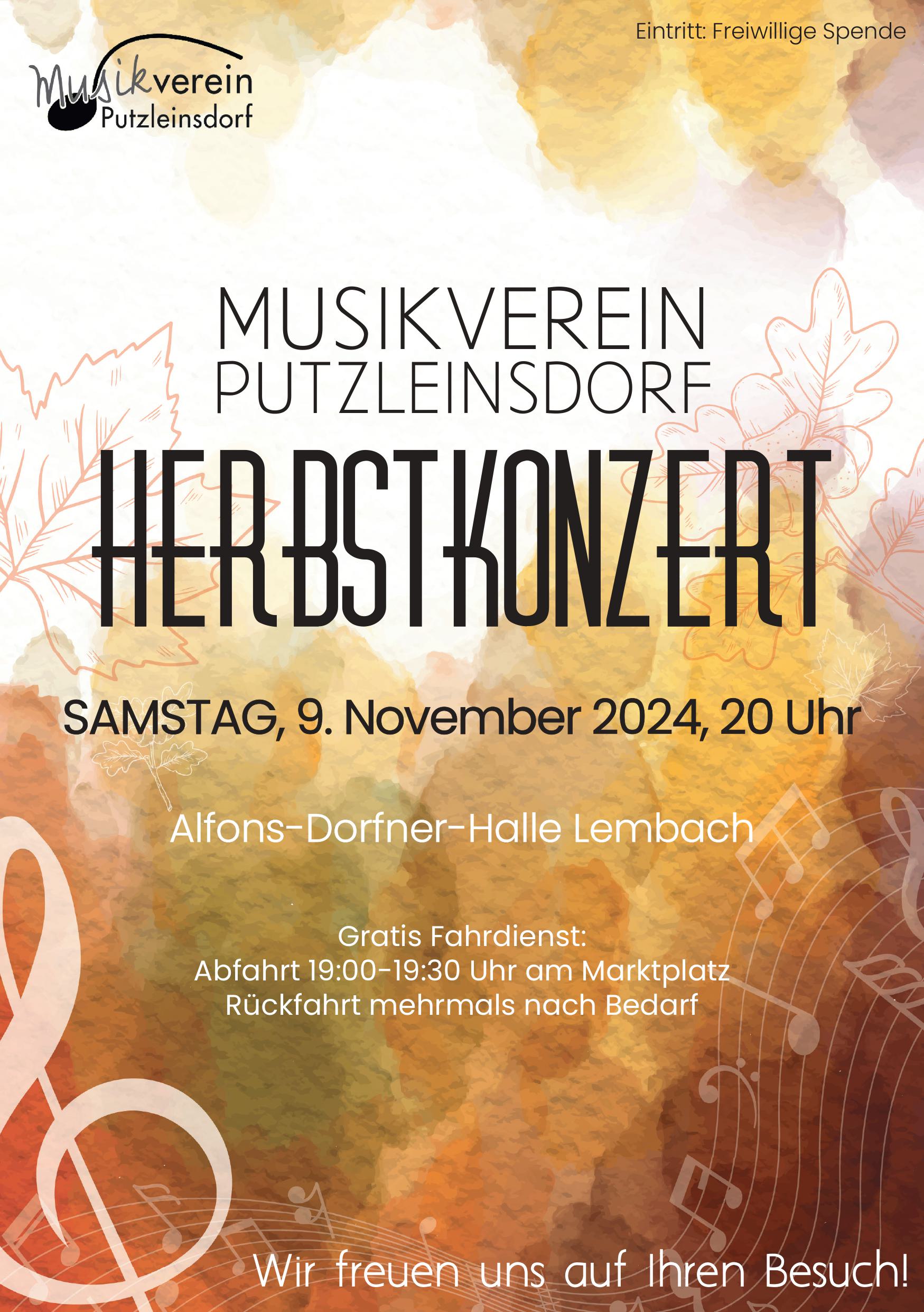 Herbstkonzert des Musikverein Putzleinsdorf